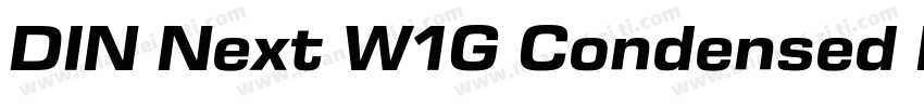 DIN Next W1G Condensed Bold字体转换